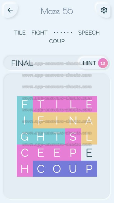 word-maze-level-55-app-answers-cheats